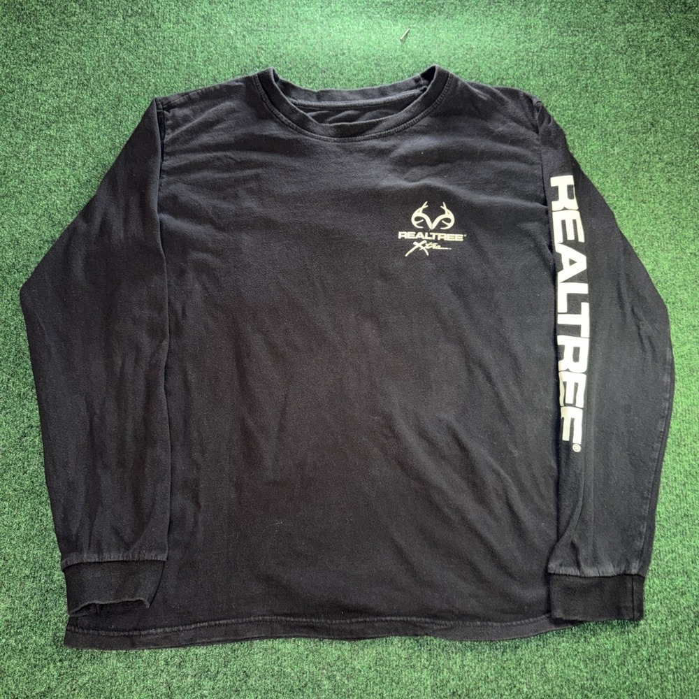 Realtree Xtra Long Sleeve T Shirt Men's Size Large Graphic T Shirt